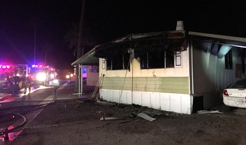 Mobile home fire Oct. 15, 2017