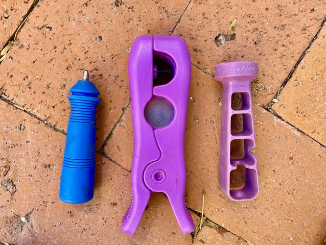 Tools for installing and maintaining a drip irrigation system