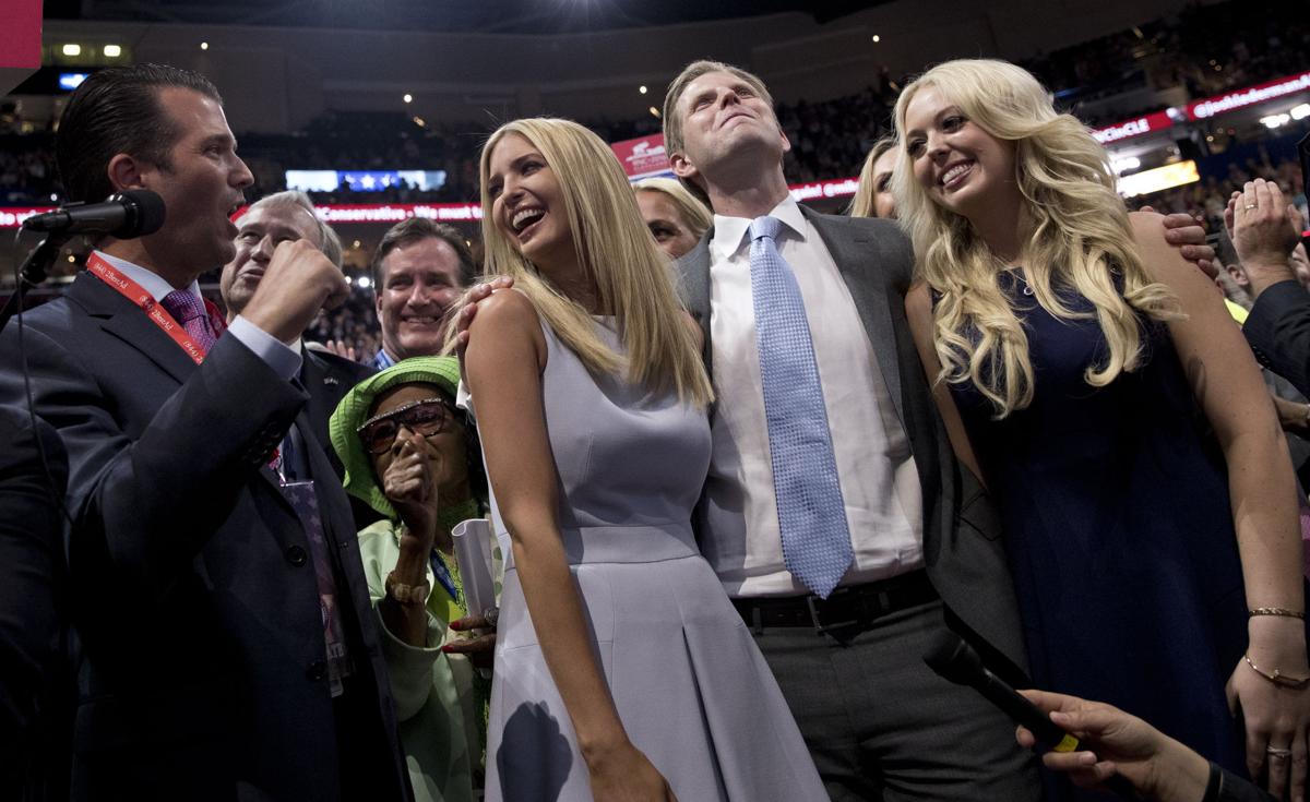2016: Donald Jr., Ivanka, Eric and Tiffany Trump