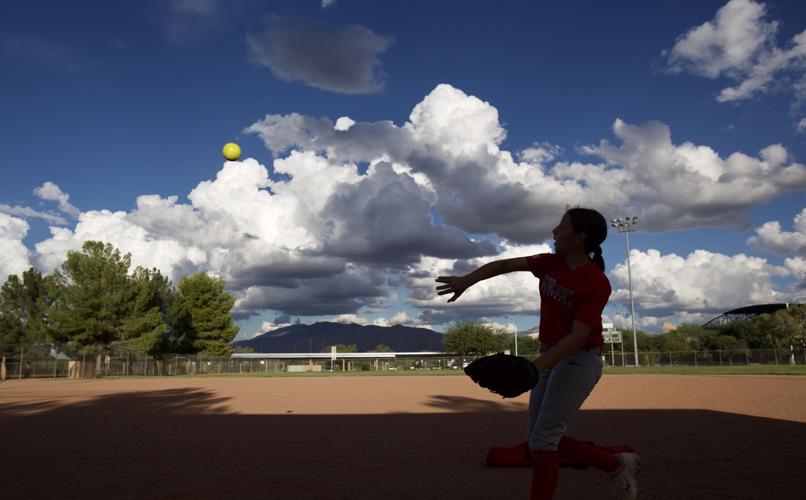 Softball player by Rebecca Sasnett