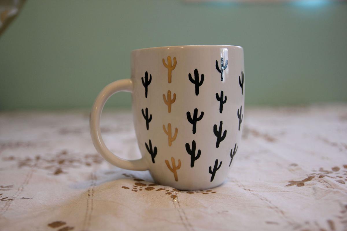 Crafting for the holidays: Saguaro mug