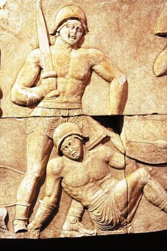 Italian police find carvings of ancient gladiators  