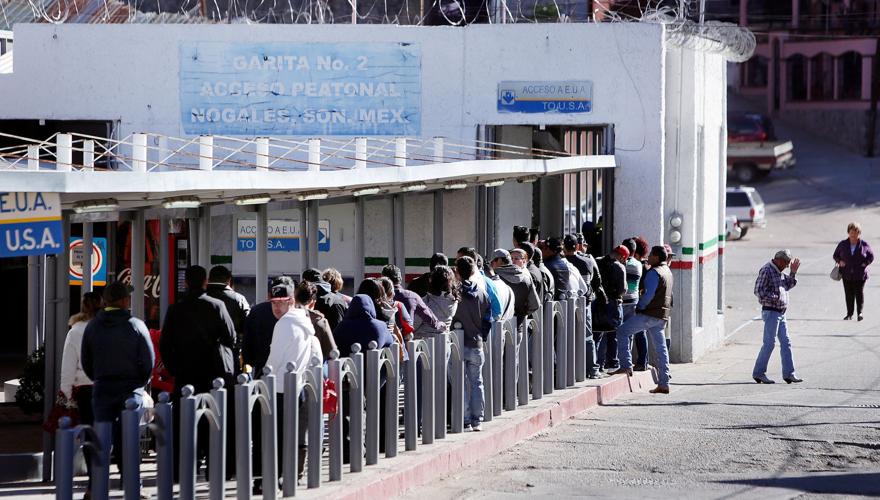 Pedestrian document checks at DeConcini Port of Entry