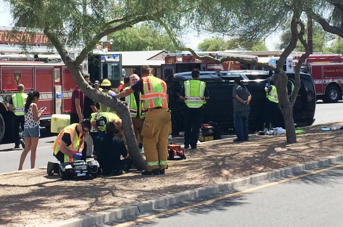 Vehicle rollover in Tucson