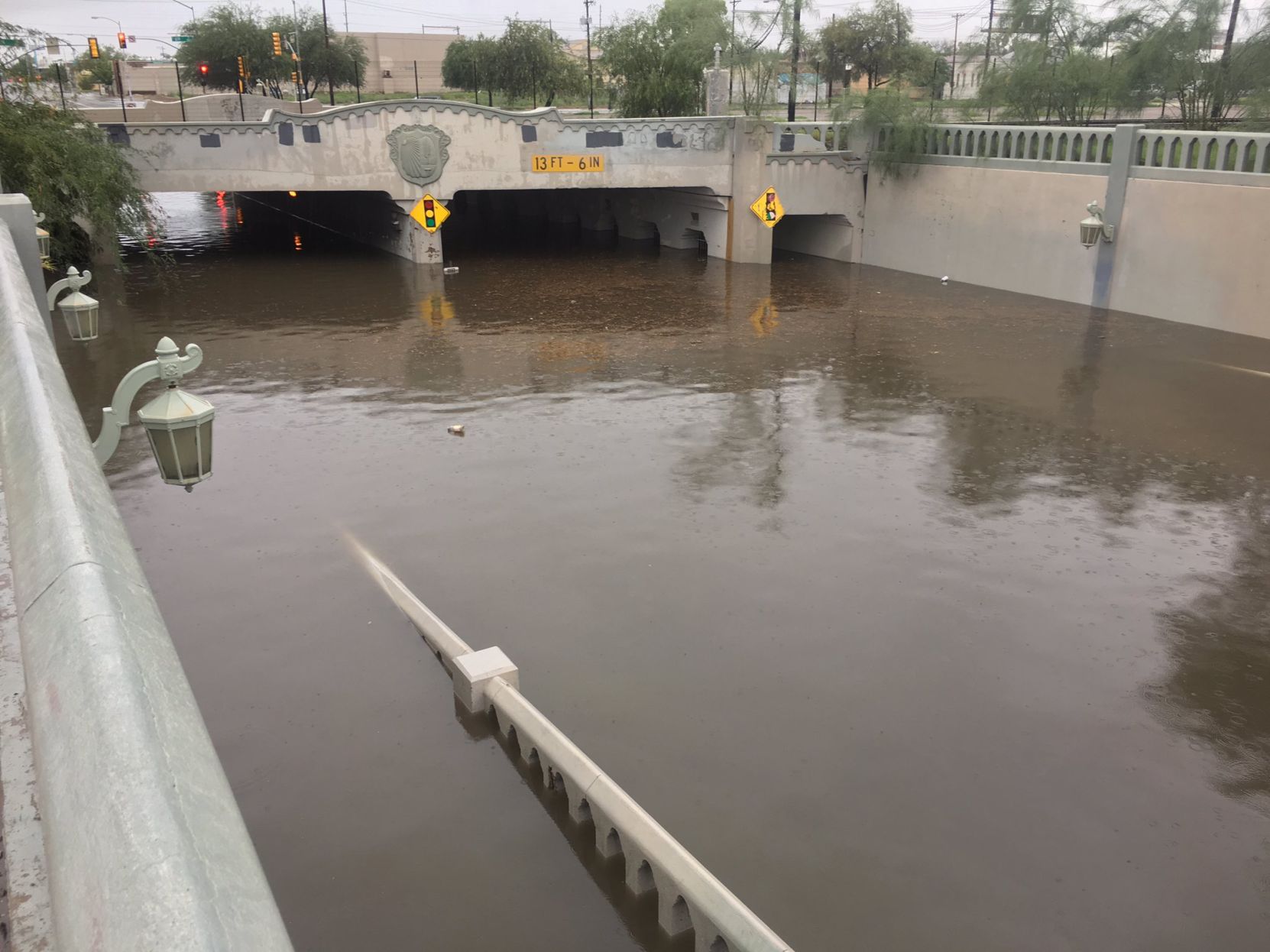 flooded underpass