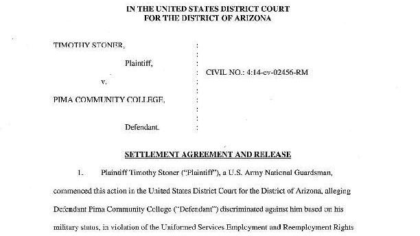 Stoner v. PCC settlement