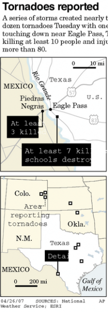 Eagle Pass tornadoes kill 10 as storm slams both sides of border  