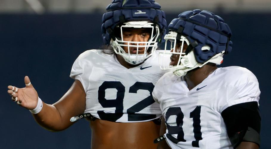 Chubba Ma'ae | Isaiah Johnson | Arizona football | Aug. 9, 2024