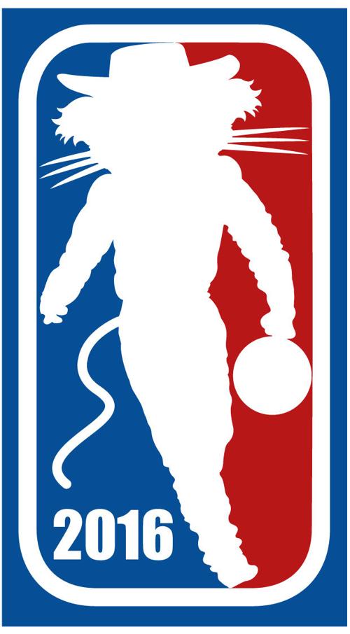 NBA logo with a Wildcat twist