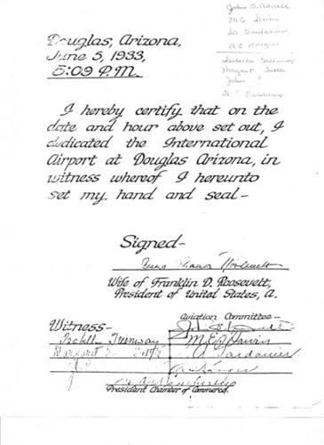 Eleanor Roosevelt makes a stop in Southern Arizona   