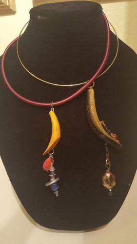 Repurposed fishing lure jewelry