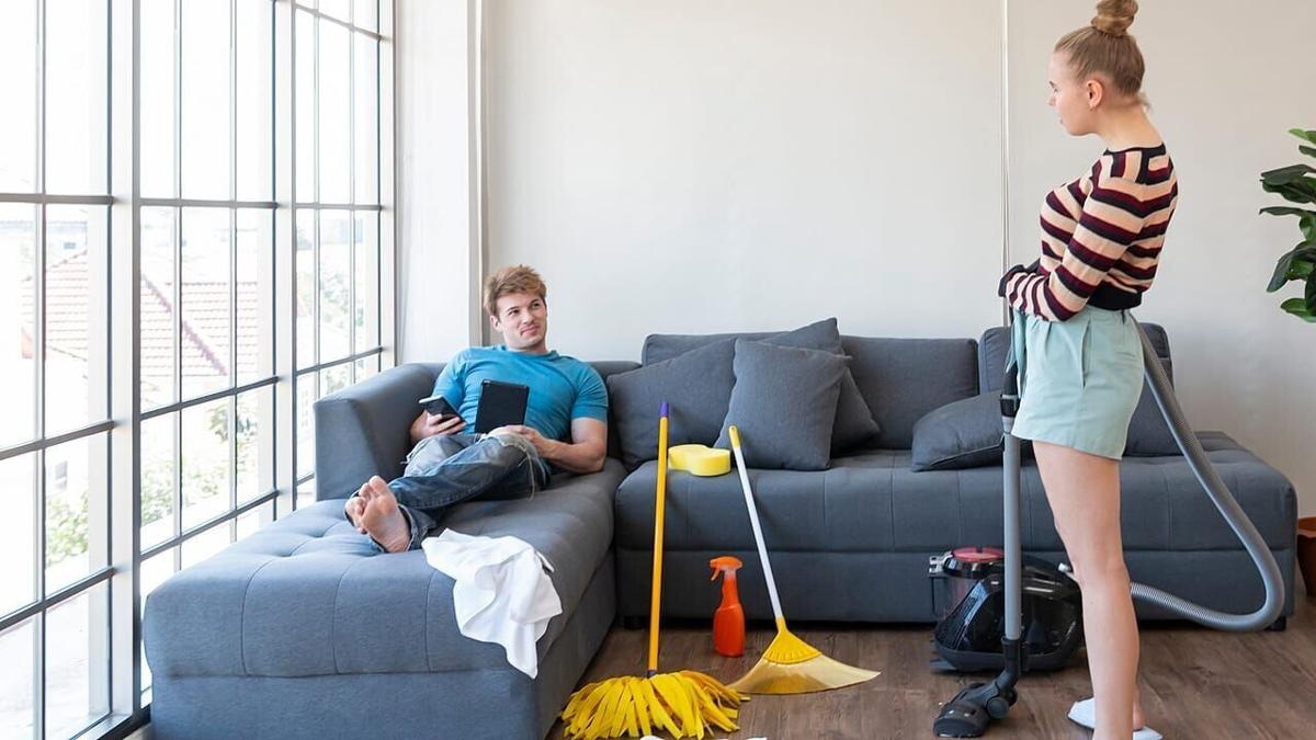 Women are nearly twice as likely as men to spend part of the day putting things away, federal data shows