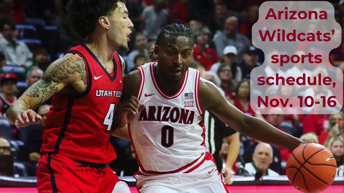 Arizona Wildcats’ sports schedule for Nov. 10-16