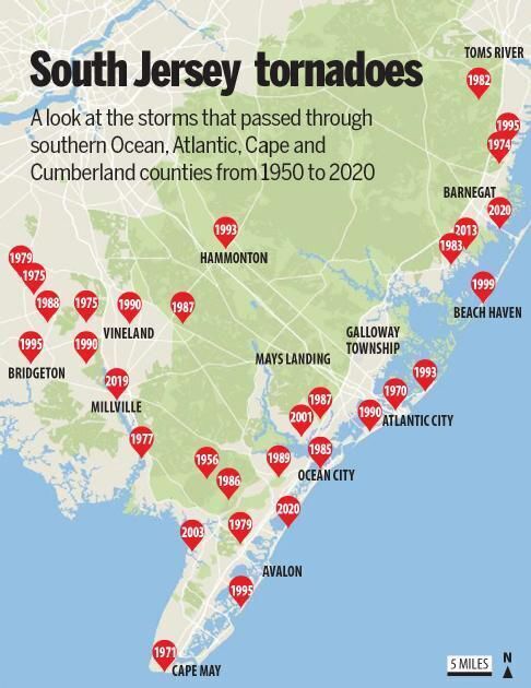 South Jersey tornadoes