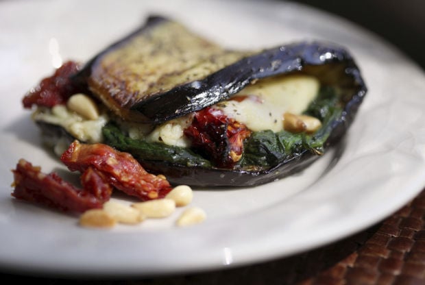 Eggplant wraps provide an unusual, meatless meal    