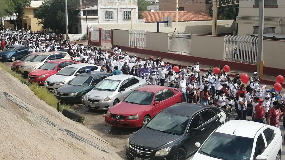 Protesta en Nogales