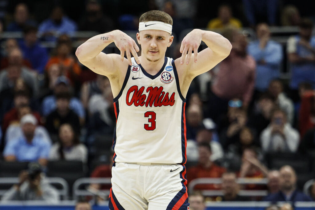 Sean Pedulla NCAA North Carolina Mississippi Basketball March 21 2025