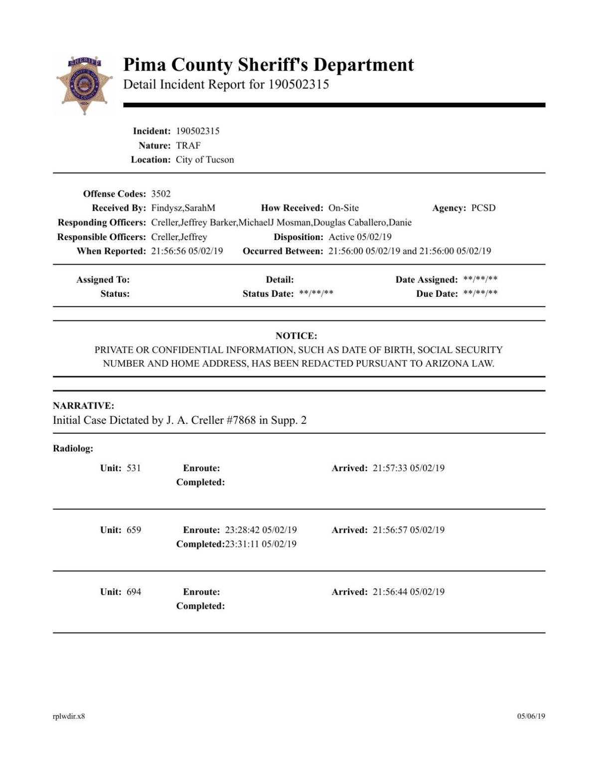 Arizona Public Records Pima County