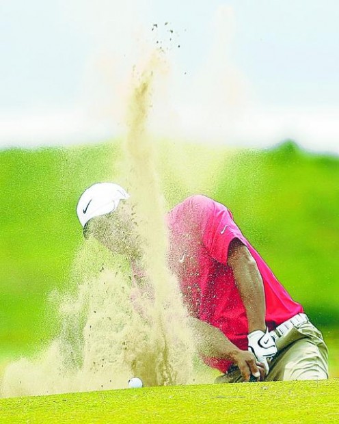 Second hole a pain in the neck for Kim  