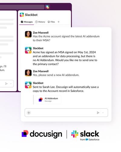 Docusign Brings Intelligent Contract Workflows to Slackbot