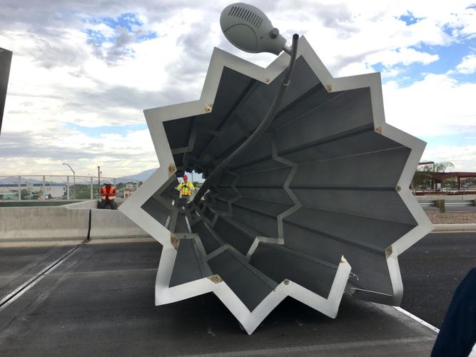 Display falls on 22nd and Kino overpass