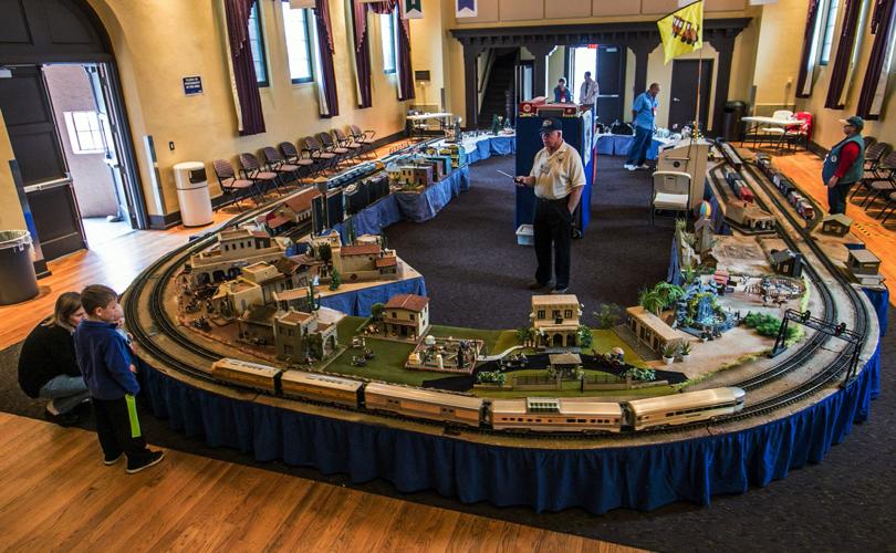 Model Train display at VA