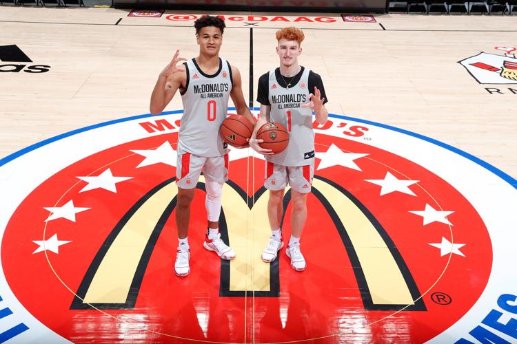 Josh Green, Nico Mannion at McDonald's