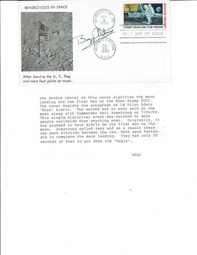 Moon landing memorabilia