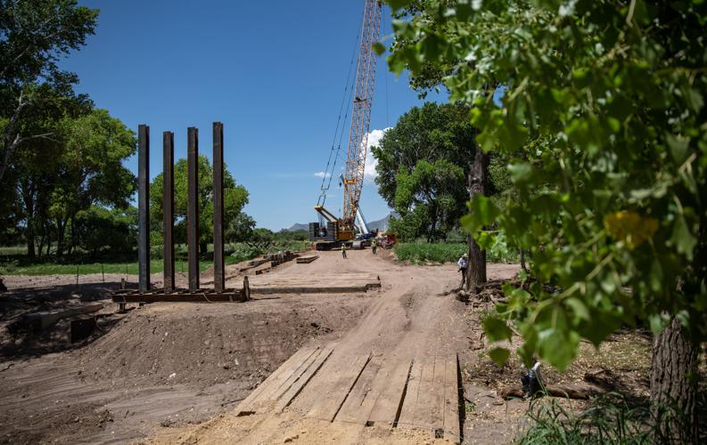 Border Wall, San Pedro River, Protest