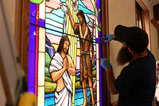 Addison church's new stained-glass windows could be the last