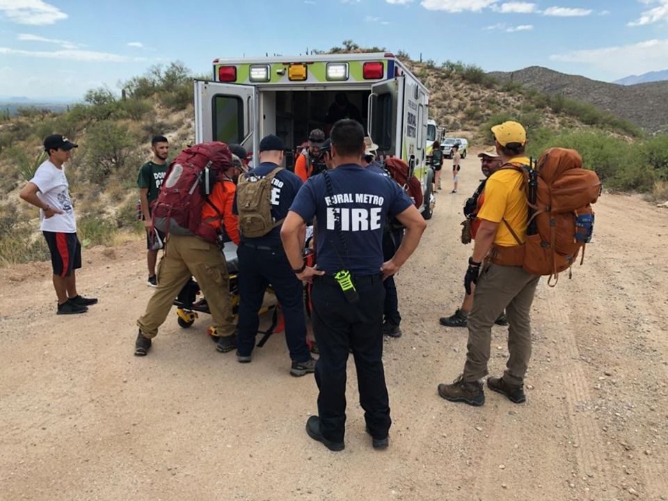 Injured hiker