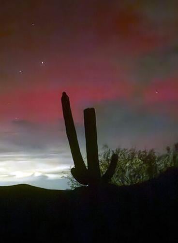 The northern lights over Tucson