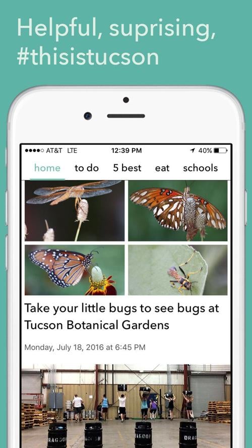 This Is Tucson app screenshot (beta)