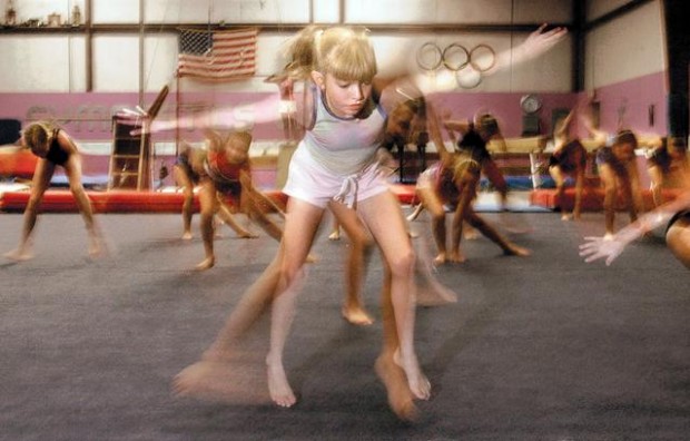 Flipping for gymnastics  