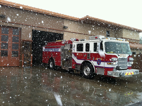 Snowfall around Tucson
