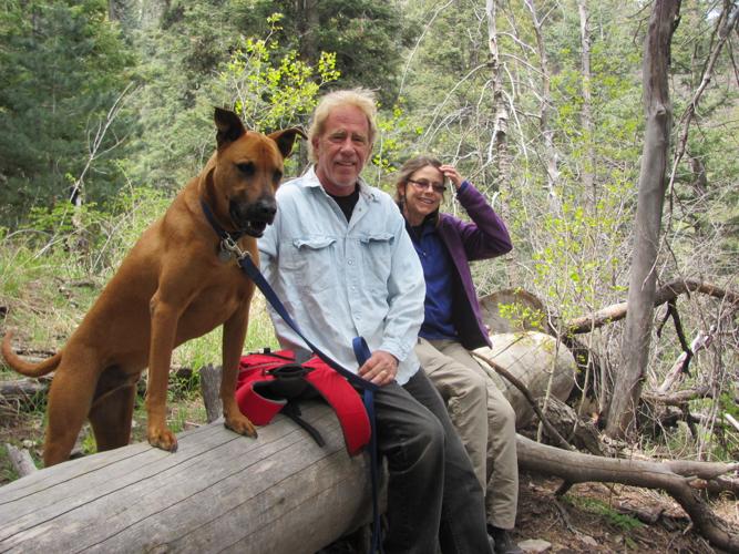 Hikers on Aspen Draw Trail
