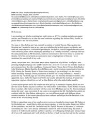 Jim Falken's Saturday email