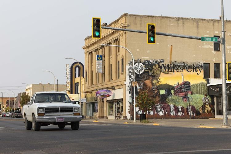 Downtown Miles City in October