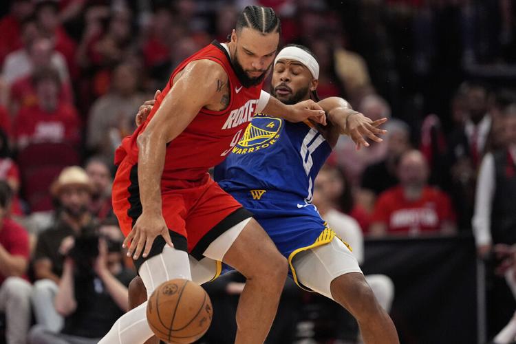 APTOPIX Warriors Rockets Basketball