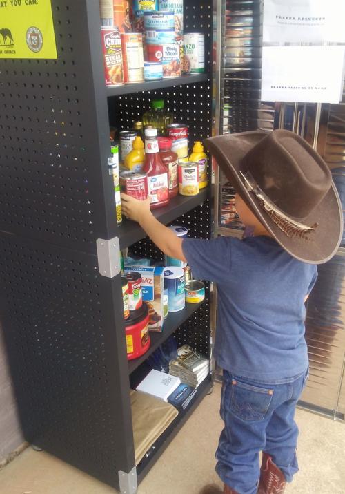 Canelo Cowboy Church's small community food pantry