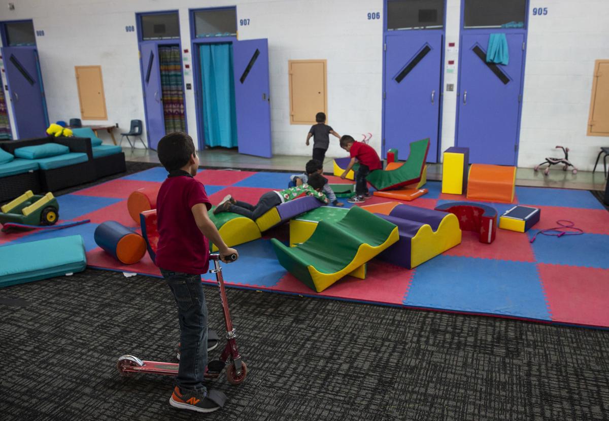 Migrant shelter within Pima County Juvenile Detention Center