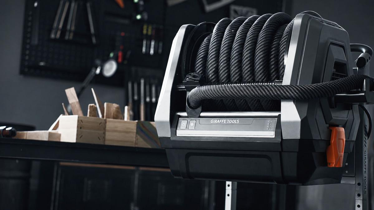 Giraffe Tools Launches GrandFlux™, a Wall-Mounted Vacuum System That Delivers Suction and Power Through One Retractable Hose