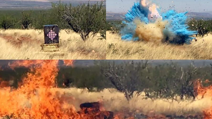 Watch explosion at border agent's gender-reveal party that sparked huge Arizona wildfire