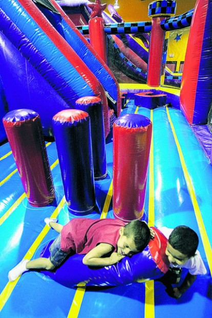 Those who like to bounce around find inflatable fun at Pump It Up  