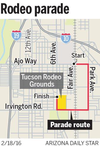 Tucson Rodeo Parade route