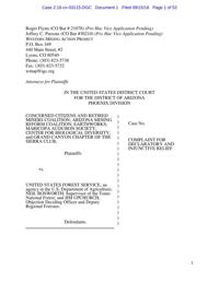 Environmentalists' complaint