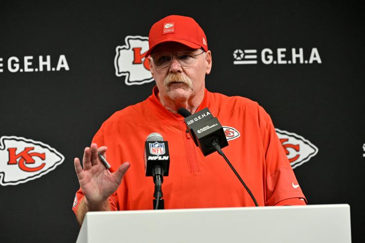 Chiefs Raiders Football Andy Reid