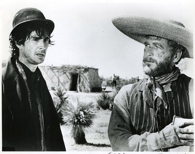 Judge Roy Bean on the screen   