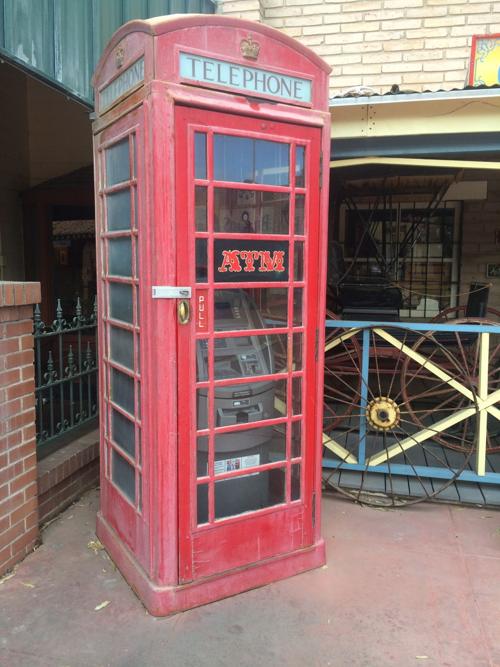 Phone booth in Trail Dust town