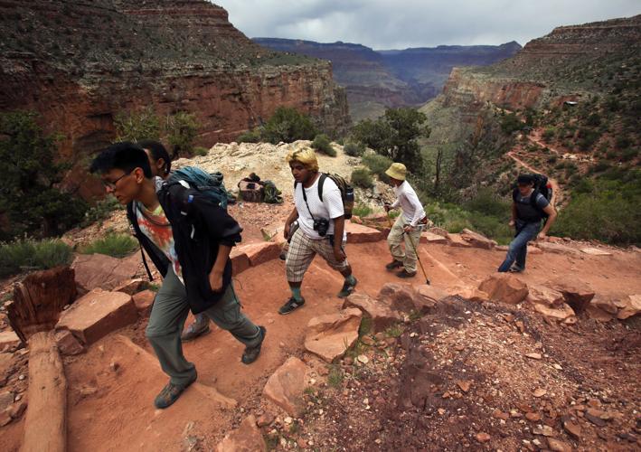 Teen summit Grand Canyon hike